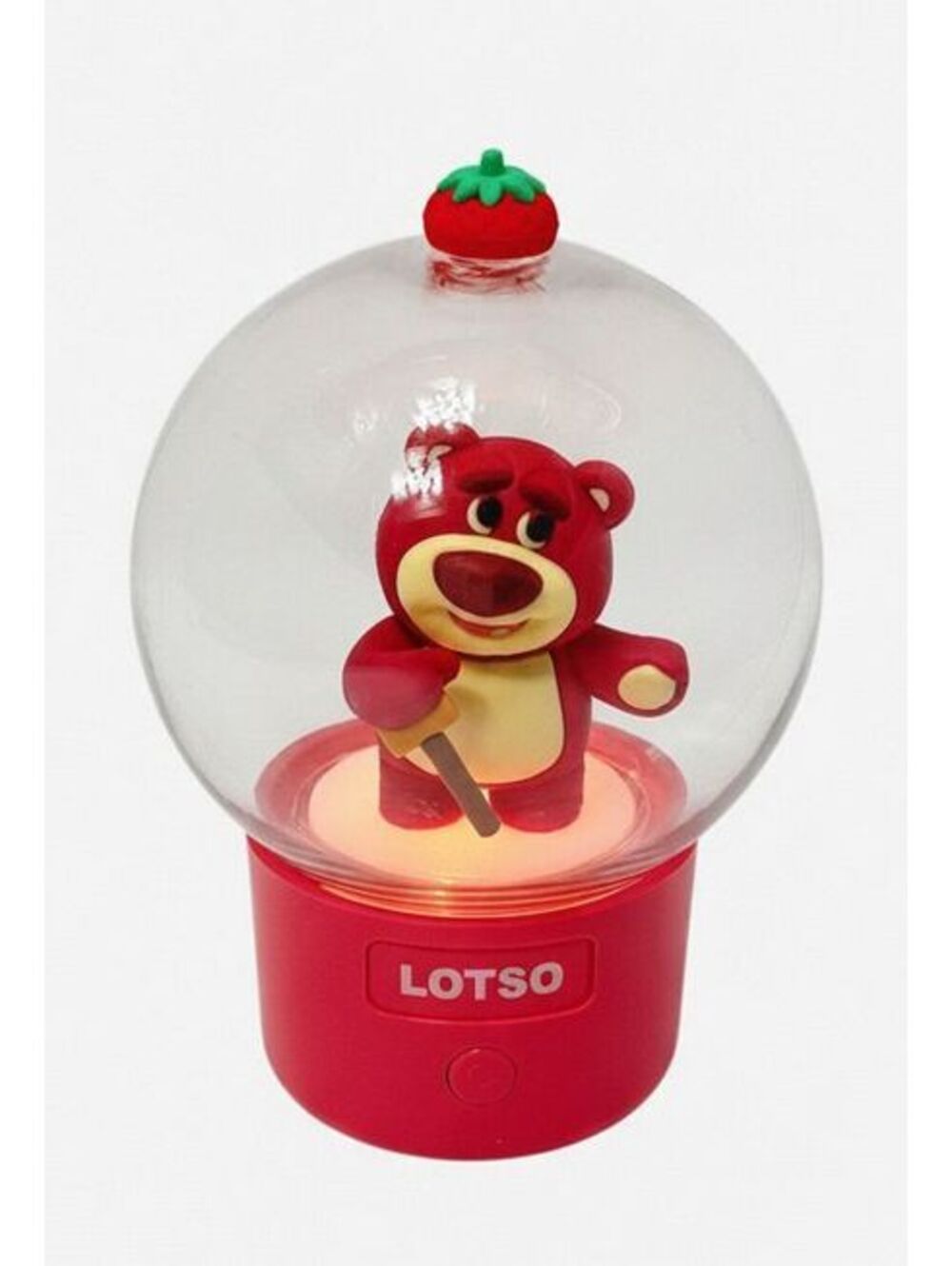 Lotso Bear LED Night Light with Transparent Globe and USB Charging Port